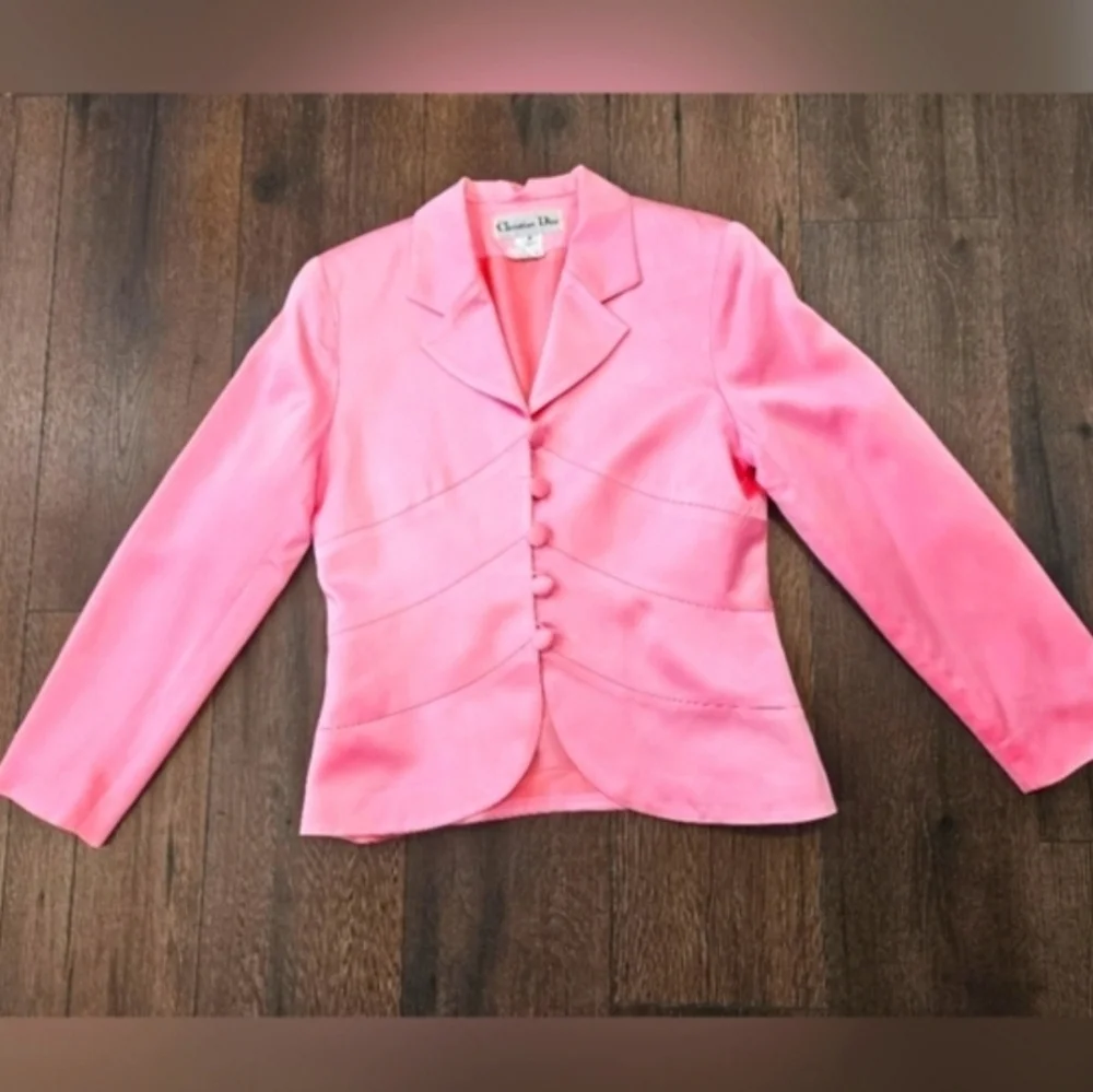Christian Dior Pink Blazer With COA - SIZE 10